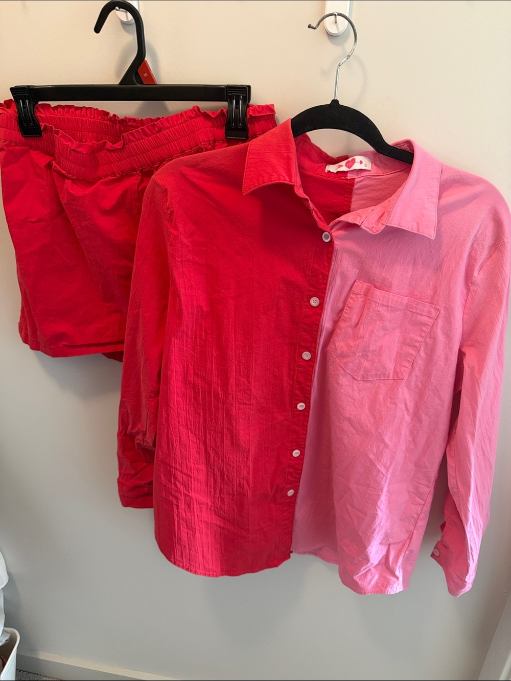 Buddy Love Two-Tone Pink & Hot Pink Button-Down Shirt